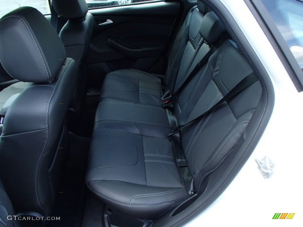 Charcoal Black Interior 2014 Ford Focus Titanium Sedan Photo #84687371