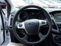 Charcoal Black 2014 Ford Focus Titanium Sedan Steering Wheel