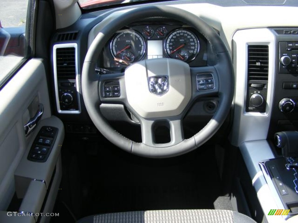 2012 Ram 1500 Outdoorsman Quad Cab 4x4 - Flame Red / Dark Slate Gray/Medium Graystone photo #4