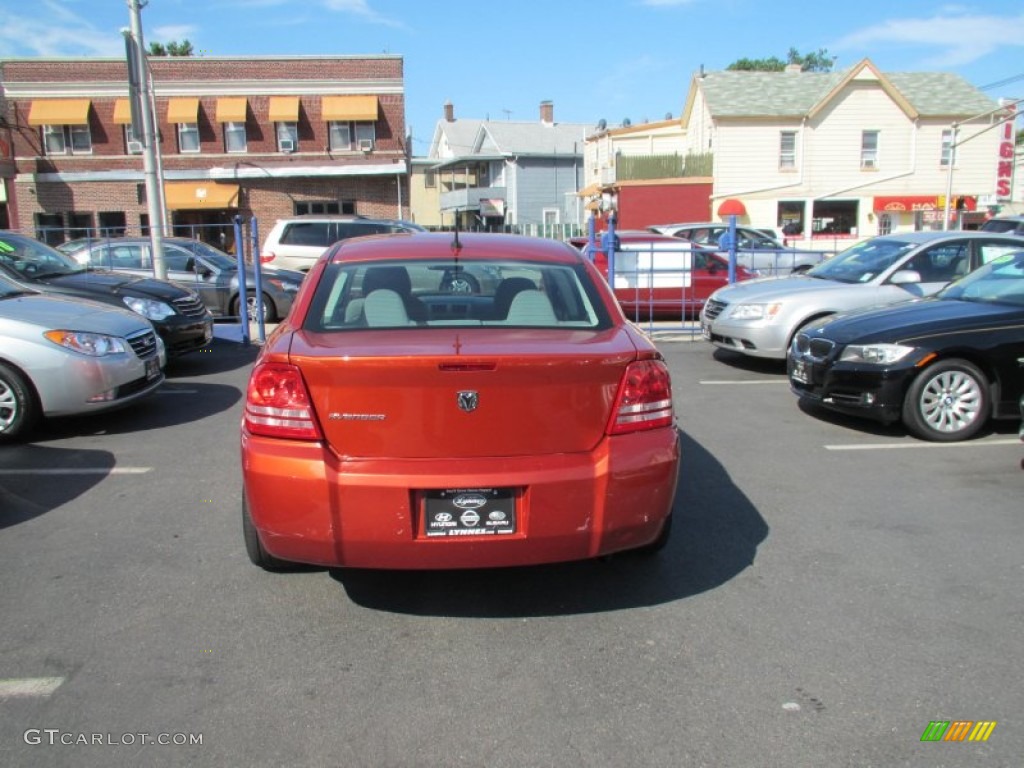 2008 Avenger SE - Sunburst Orange Pearl / Dark Khaki/Light Graystone photo #7