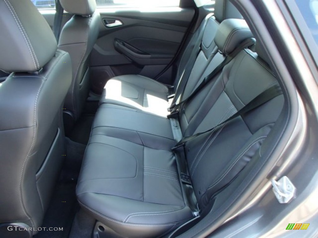 Charcoal Black Interior 2014 Ford Focus Titanium Sedan Photo #84688043