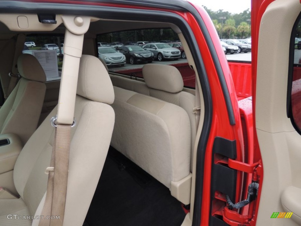 2007 Silverado 1500 LT Extended Cab - Victory Red / Light Cashmere/Ebony Black photo #6