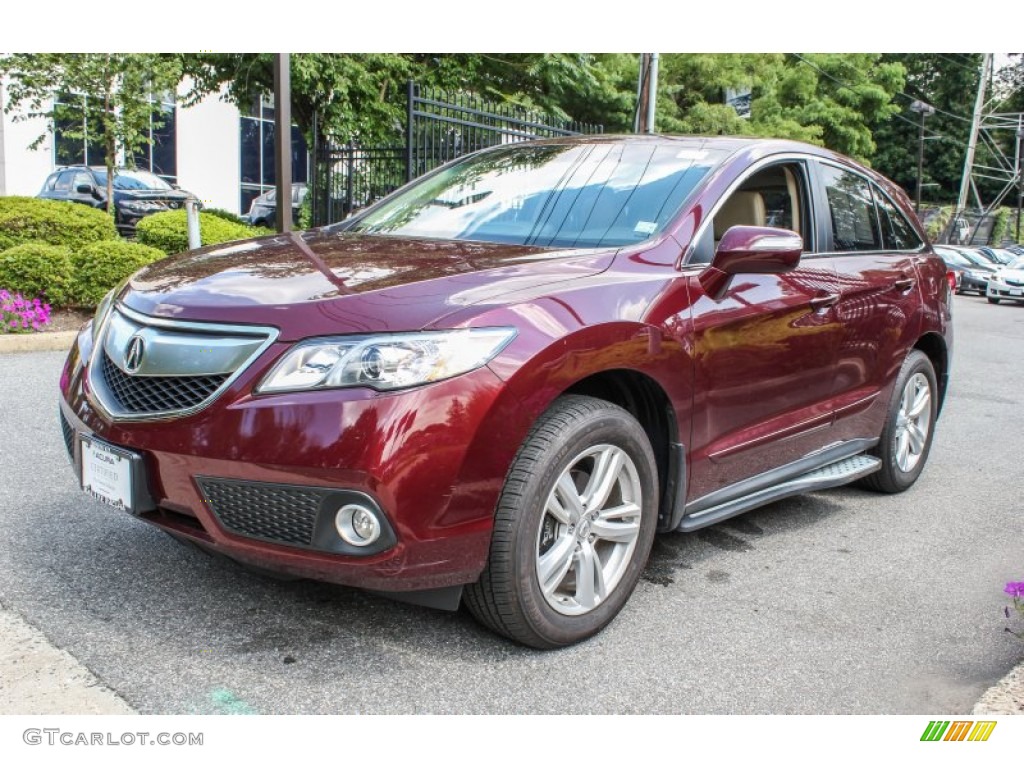 2013 RDX Technology AWD - Basque Red Pearl II / Parchment photo #7