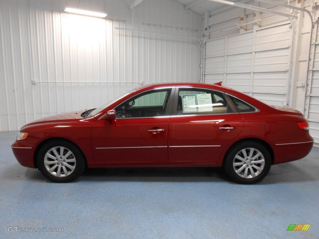 2010 Azera Limited - Venetian Red Pearl / Brown photo #1