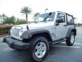 2008 Bright Silver Metallic Jeep Wrangler X 4x4  photo #3