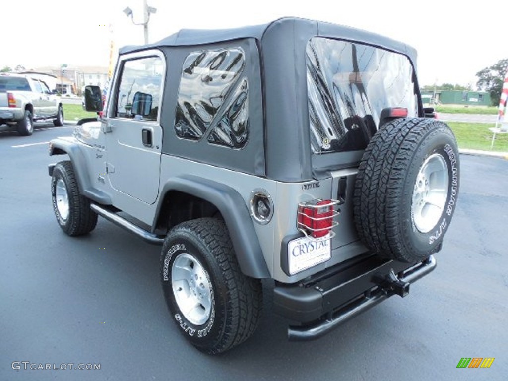 2001 Wrangler Sport 4x4 - Silverstone Metallic / Agate Black photo #3