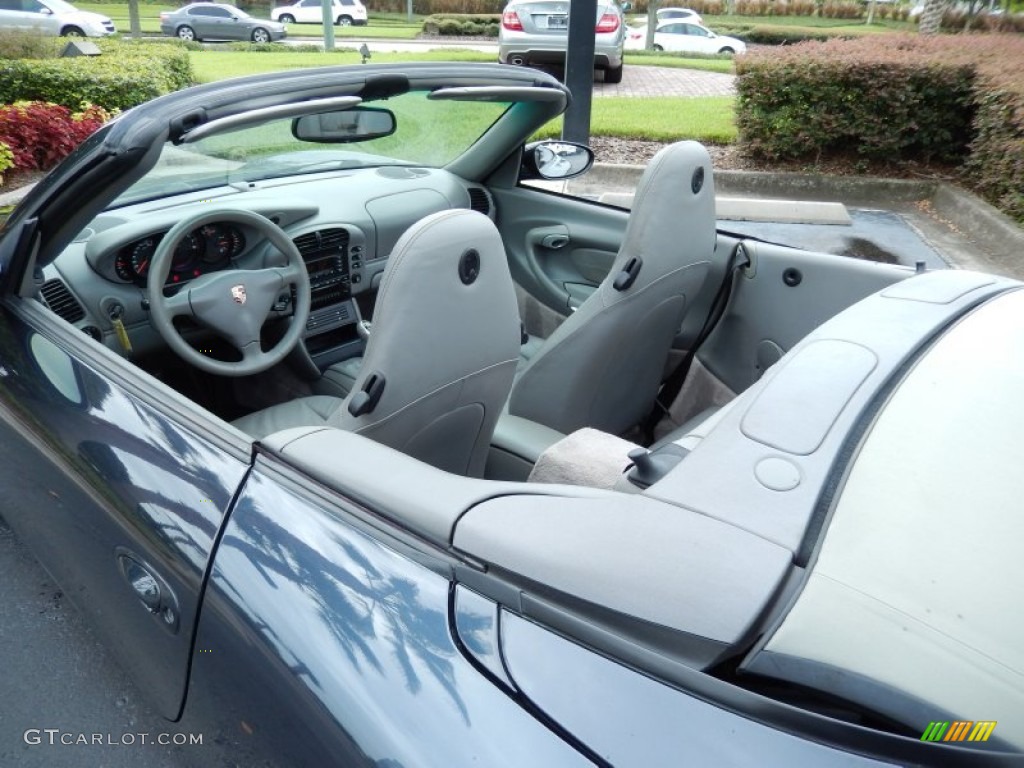 2004 911 Carrera Cabriolet - Atlas Grey Metallic / Graphite Grey photo #11