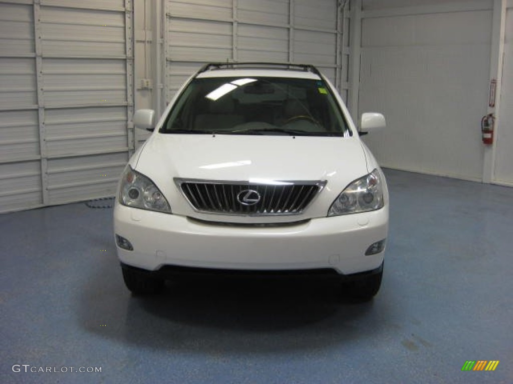 2009 RX 350 AWD - Crystal White Mica / Parchment photo #4