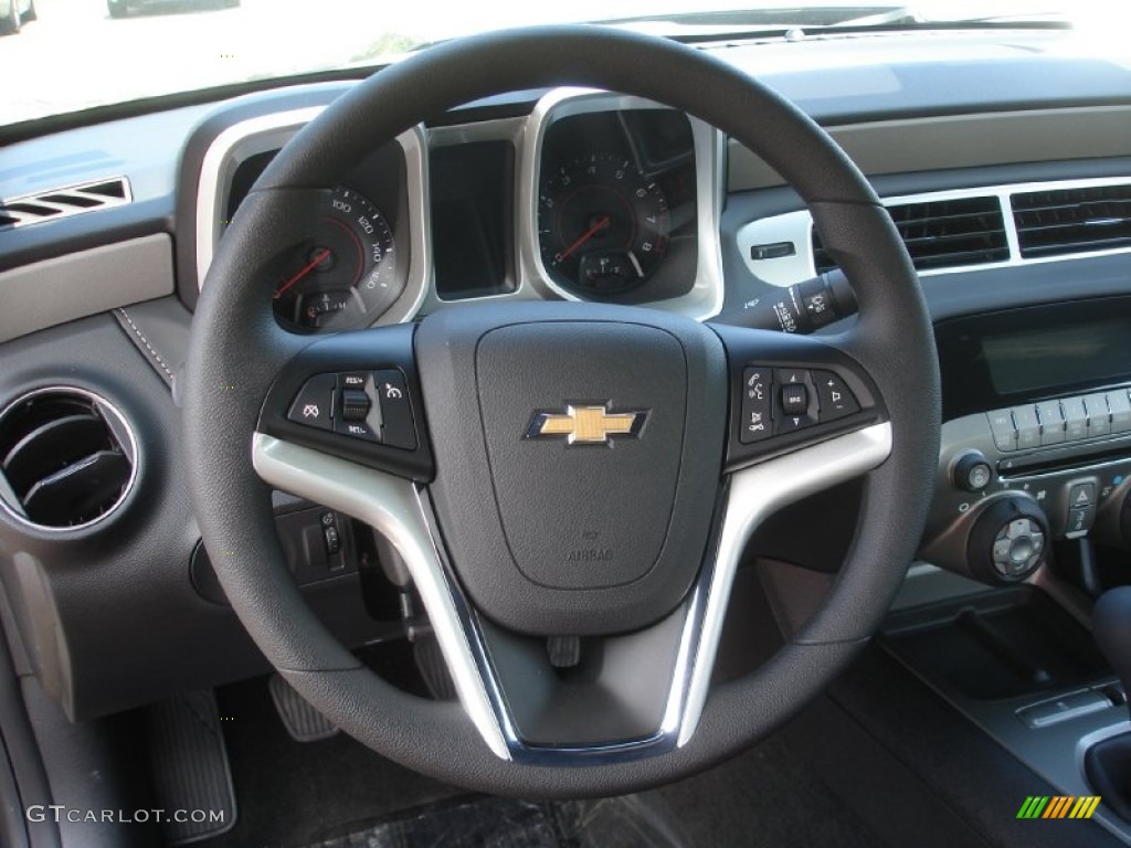 2014 Chevrolet Camaro LS Coupe Black Steering Wheel Photo #84692729