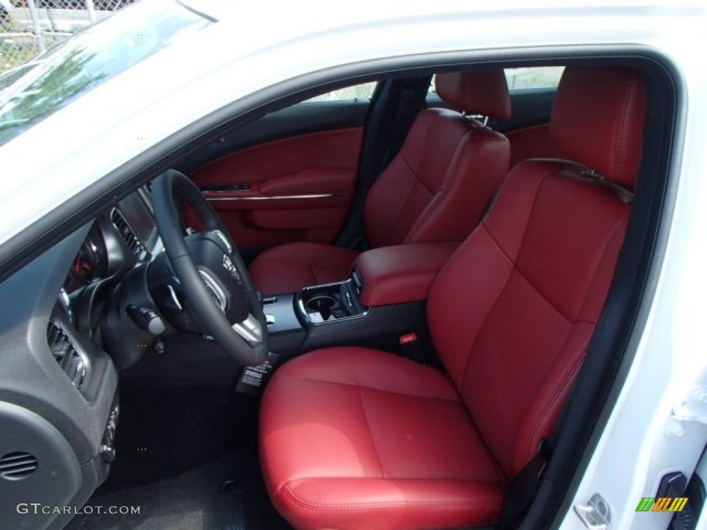 Black Red Interior 2014 Dodge Charger Sxt Plus Awd Photo