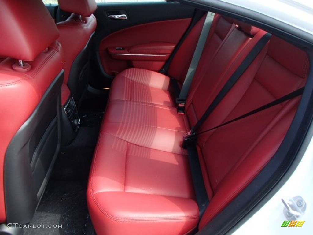 Black/Red Interior 2014 Dodge Charger SXT Plus AWD Photo #84694139