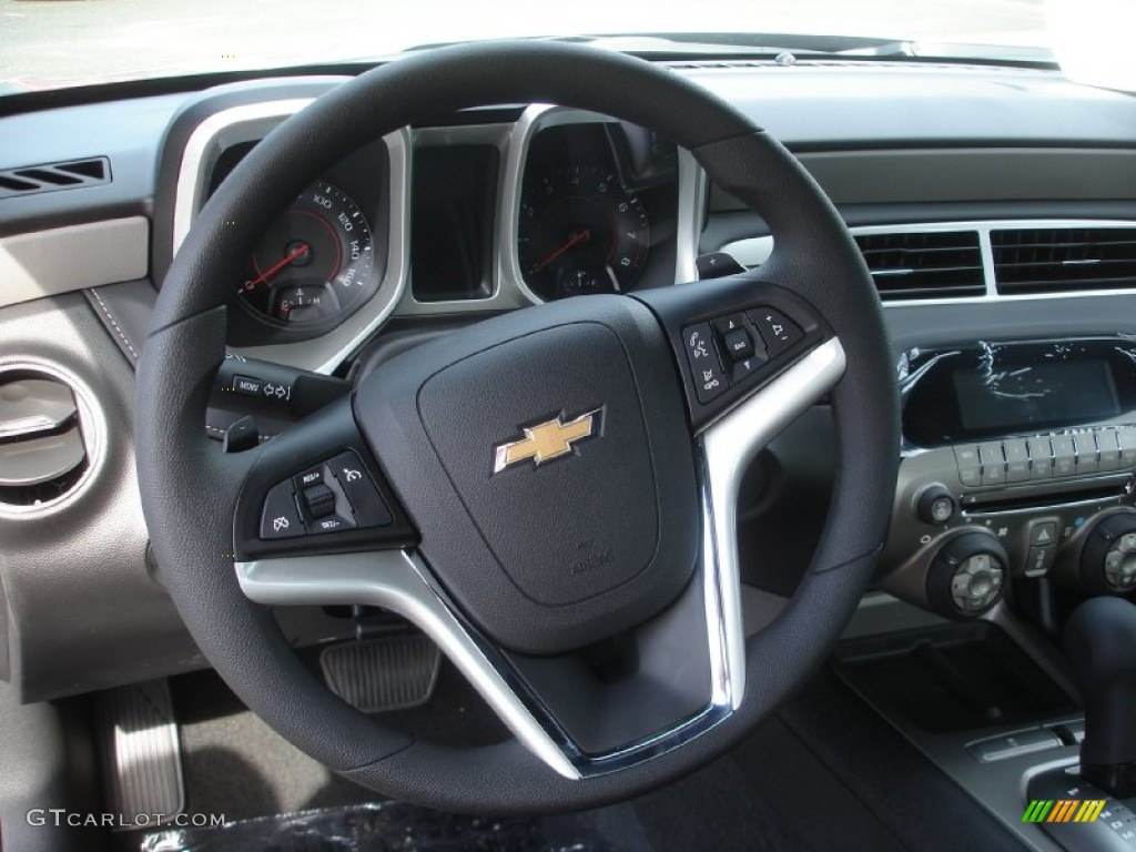 2014 Chevrolet Camaro LS Coupe Black Steering Wheel Photo #84694307