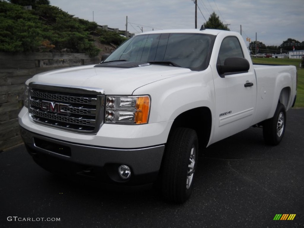 Summit White 2013 GMC Sierra 2500HD SLE Regular Cab Exterior Photo #84694523