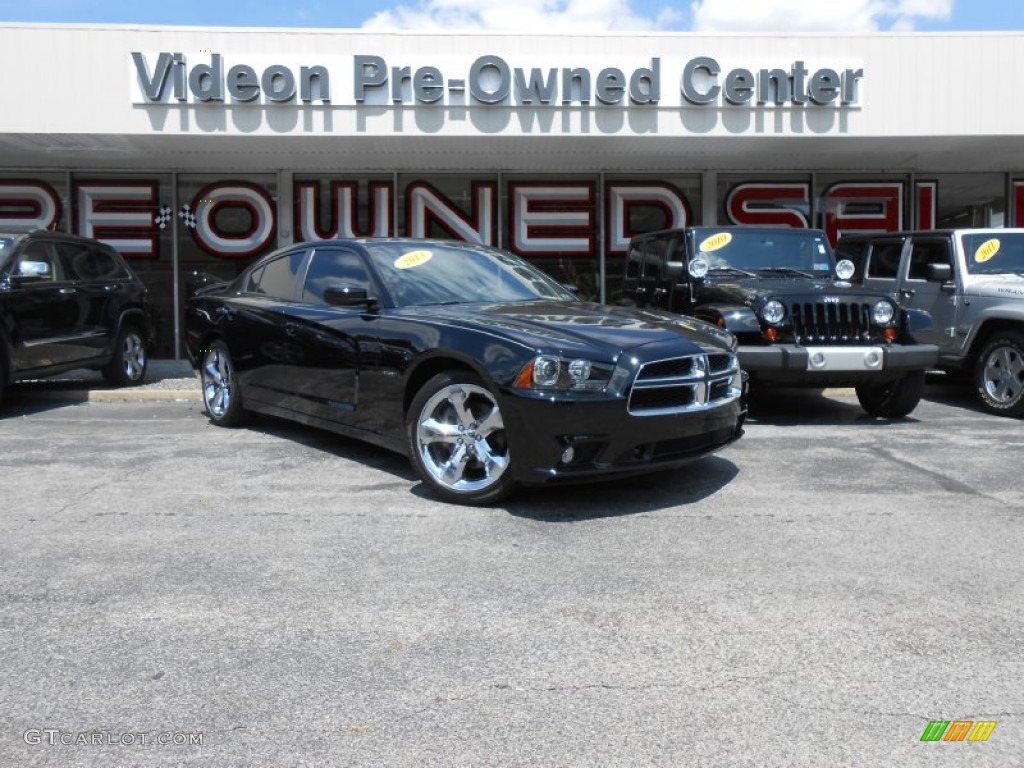2013 Charger R/T Max - Pitch Black / Black photo #1