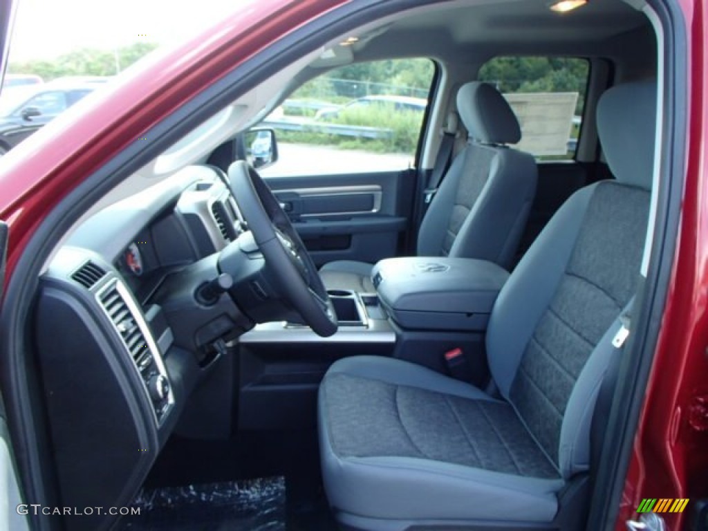 2014 1500 Big Horn Quad Cab 4x4 - Deep Cherry Red Crystal Pearl / Black/Diesel Gray photo #10