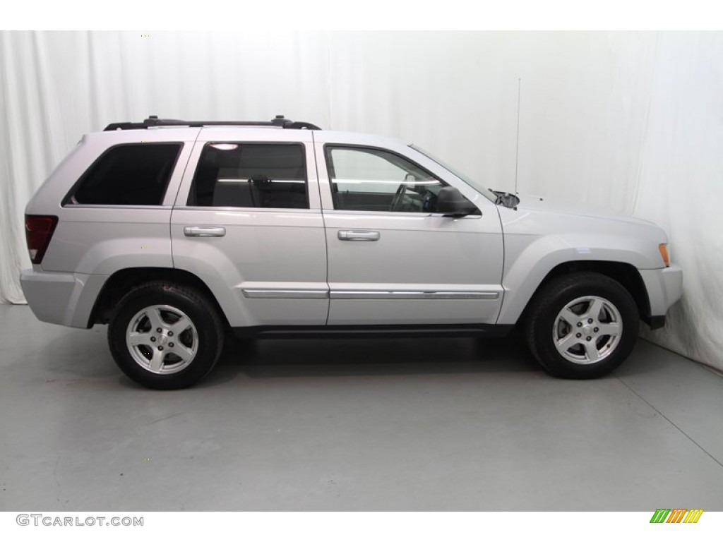 2007 Grand Cherokee Limited 4x4 - Bright Silver Metallic / Medium Slate Gray photo #2