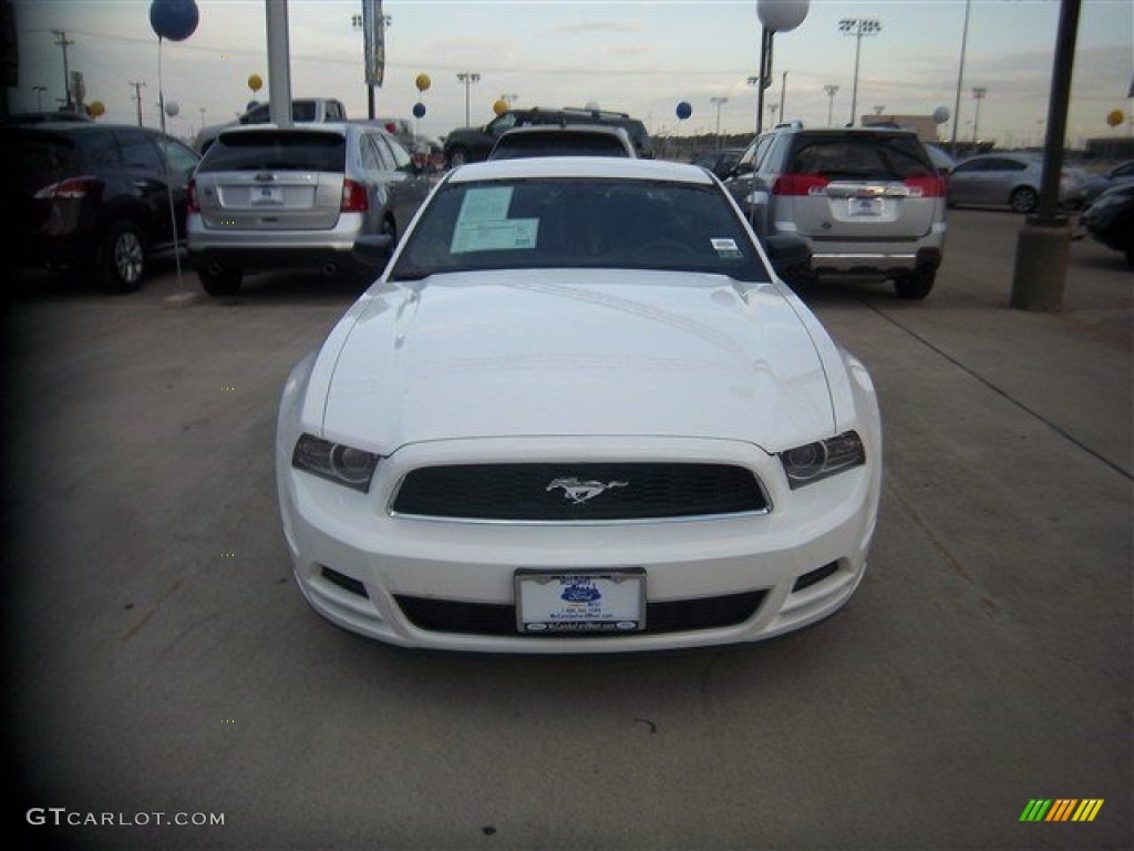 2013 Mustang V6 Coupe - Performance White / Charcoal Black photo #1