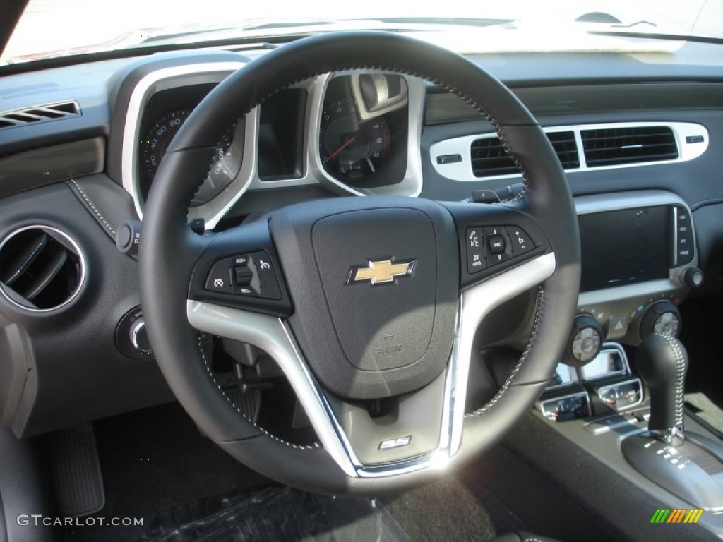 2014 Chevrolet Camaro SS/RS Coupe Black Steering Wheel Photo #84695138