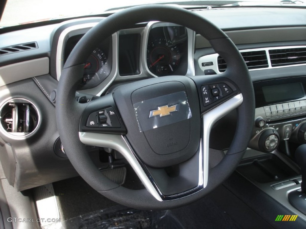 2014 Chevrolet Camaro LS Coupe Black Steering Wheel Photo #84695345