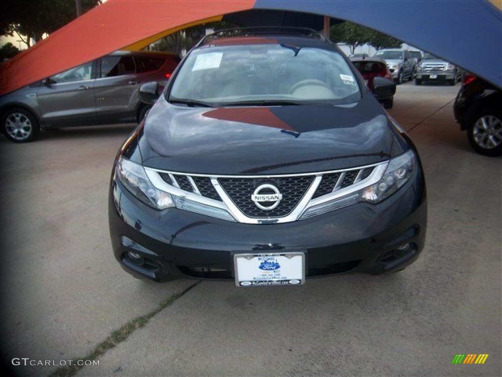 2012 Murano LE Platinum Edition - Super Black / Beige photo #1