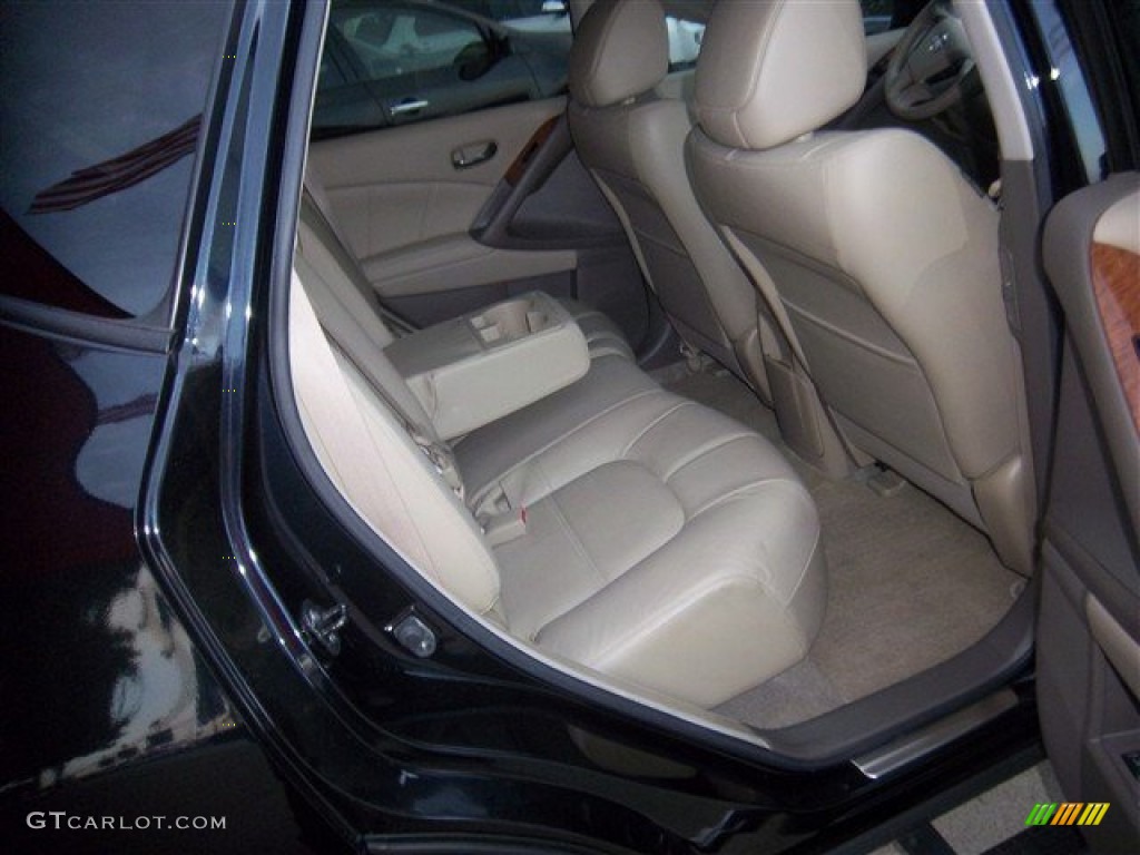 2012 Murano LE Platinum Edition - Super Black / Beige photo #10