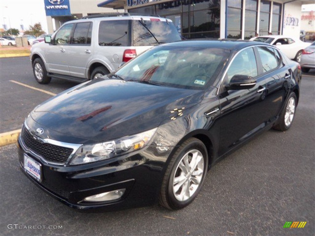 2013 Optima LX - Ebony Black / Beige photo #1