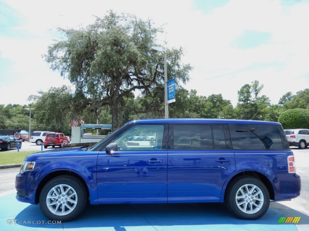 Deep Impact Blue 2014 Ford Flex SE Exterior Photo #84698225