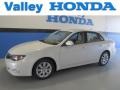 Satin White Pearl 2010 Subaru Impreza 2.5i Sedan
