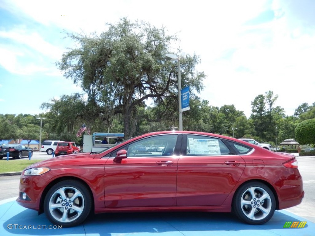 Ruby Red 2014 Ford Fusion SE EcoBoost Exterior Photo #84698561