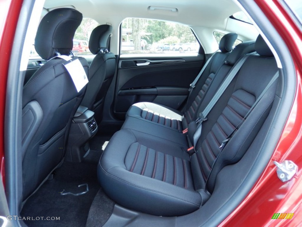 2014 Ford Fusion SE EcoBoost Rear Seat Photo #84698684