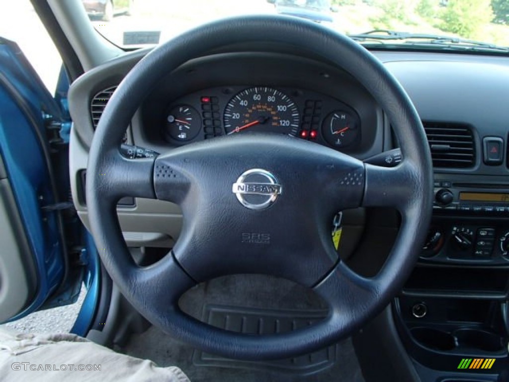 2004 Sentra 1.8 - Vibrant Blue / Taupe photo #13