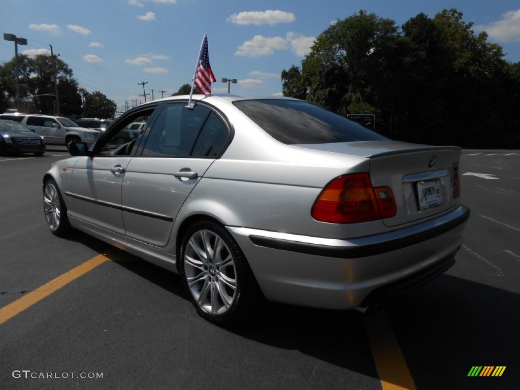 2004 3 Series 330i Sedan - Titanium Silver Metallic / Black photo #7