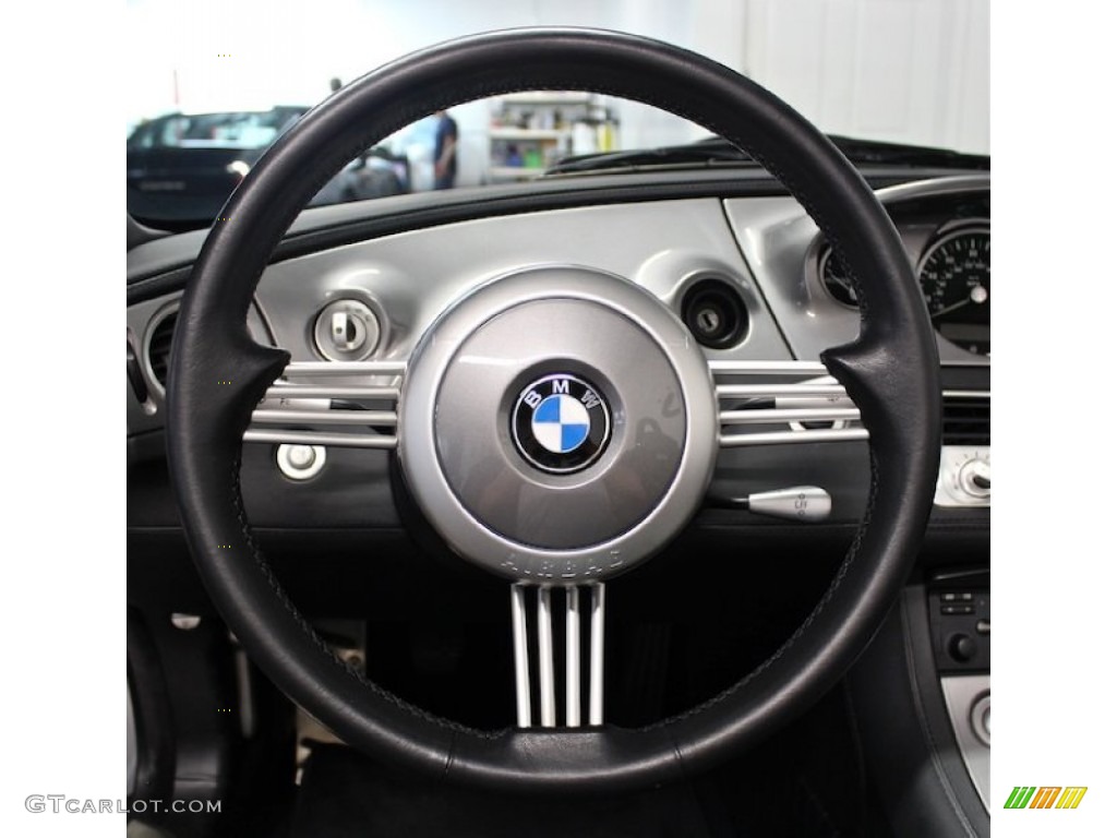 2001 BMW Z8 Roadster Black Steering Wheel Photo #84699593