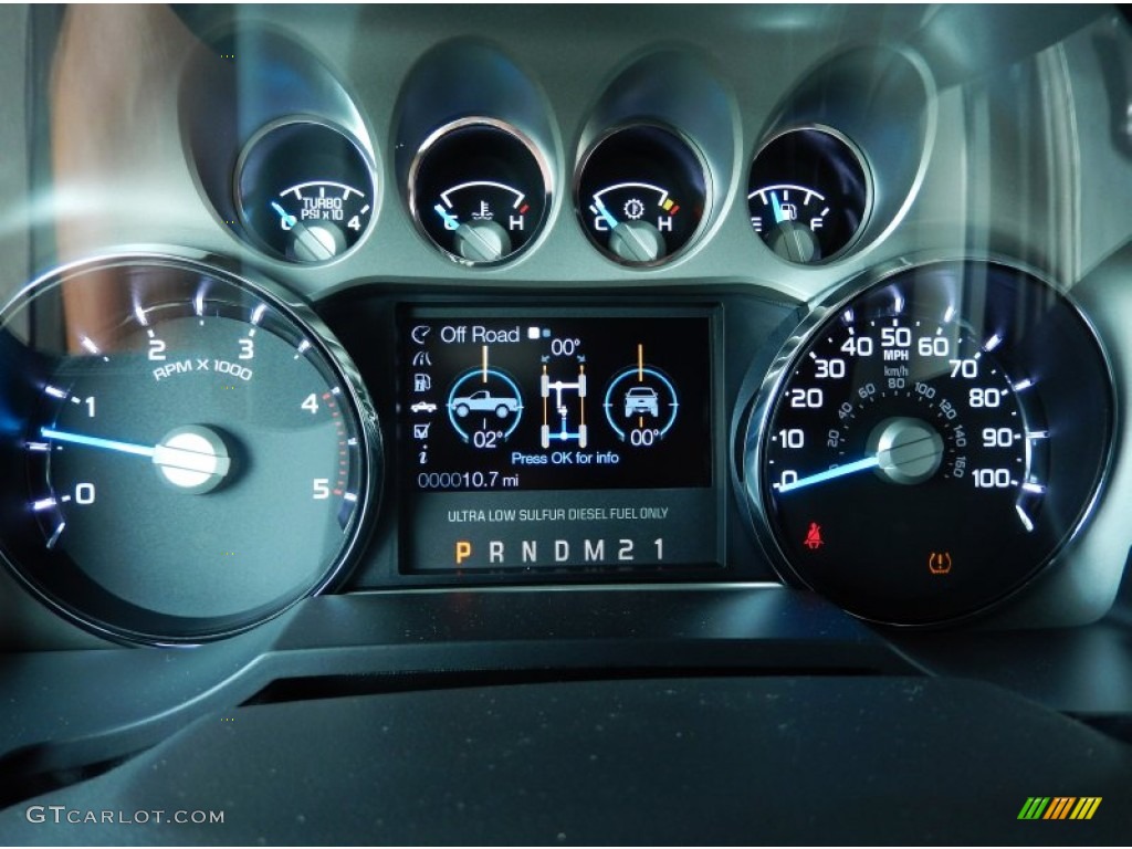 2014 Ford F350 Super Duty Lariat Crew Cab 4x4 Gauges Photo #84699676