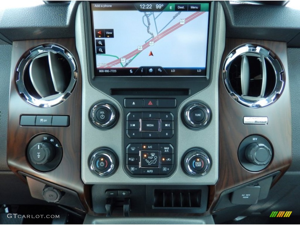 2014 Ford F350 Super Duty Lariat Crew Cab 4x4 Controls Photo #84699698