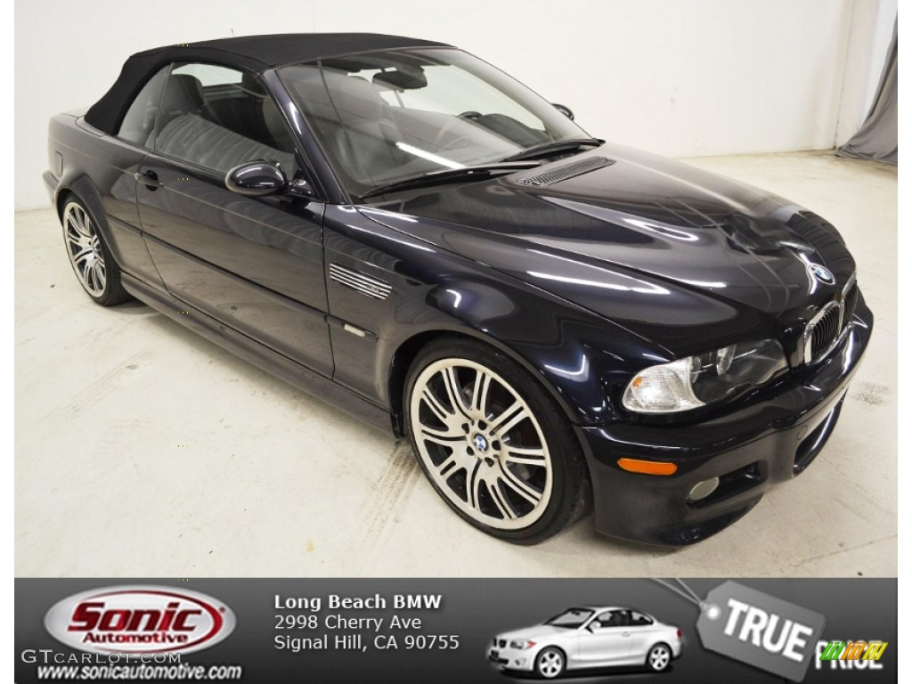 2004 M3 Convertible - Carbon Black Metallic / Black photo #1