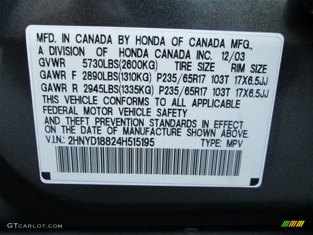 2004 MDX Touring - Sagebrush Pearl / Quartz photo #11