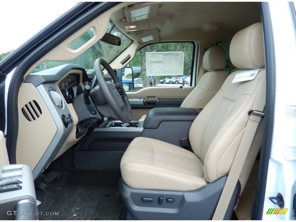 Adobe Interior 2014 Ford F450 Super Duty Lariat Crew Cab 4x4 Chassis Photo #84699890