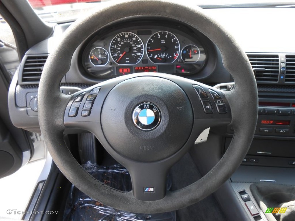 2004 BMW 3 Series 330i Sedan Black Steering Wheel Photo #84699971