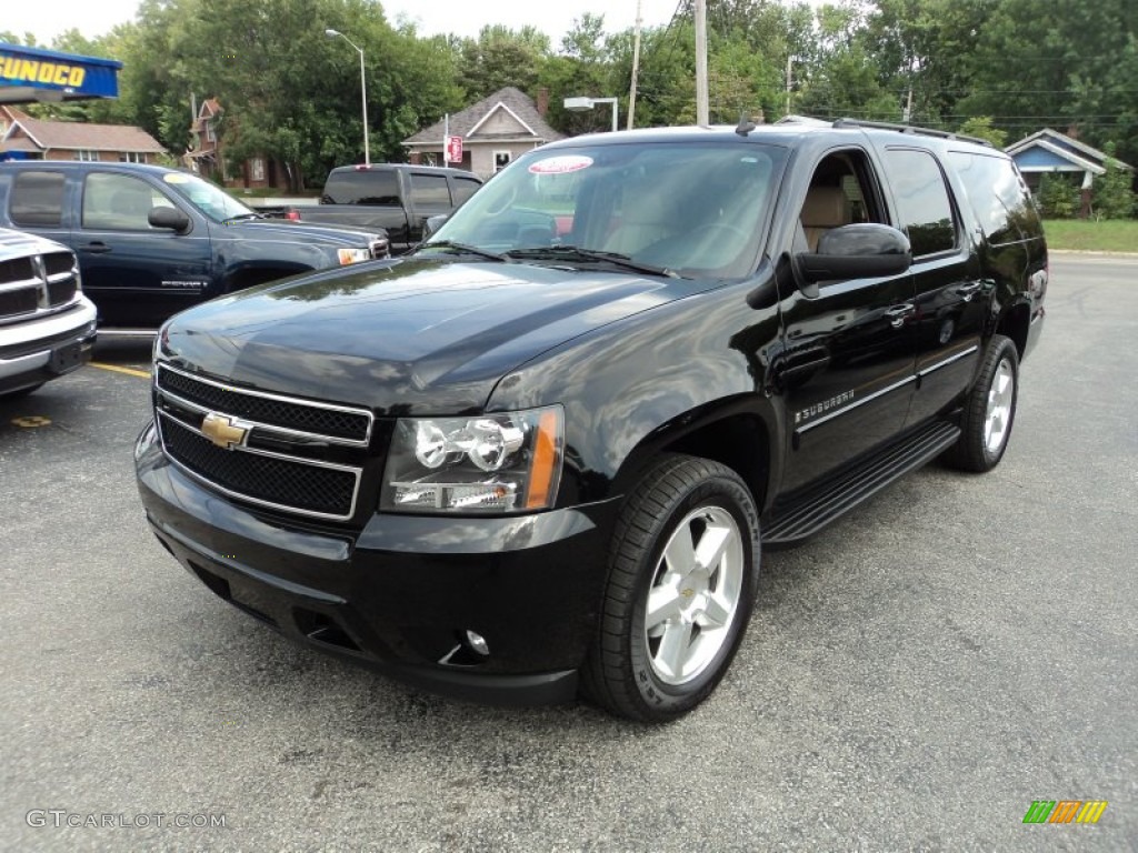 Black 2008 Chevrolet Suburban 1500 LTZ 4x4 Exterior Photo #84700088