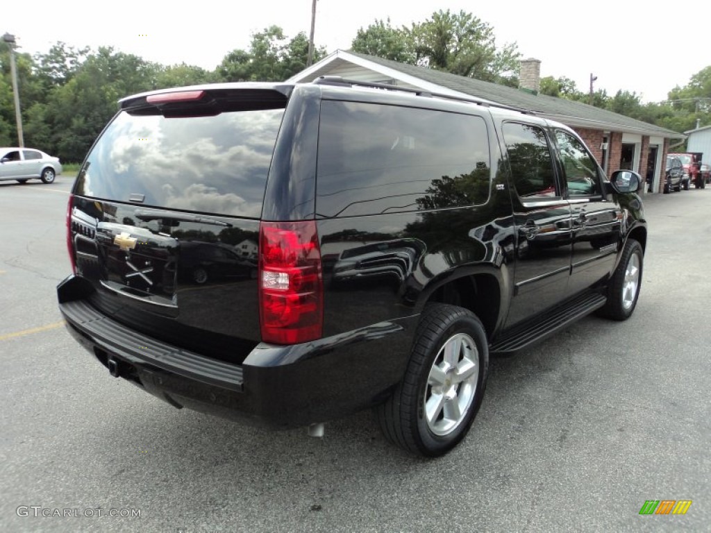 2008 Suburban 1500 LTZ 4x4 - Black / Light Cashmere/Ebony photo #3