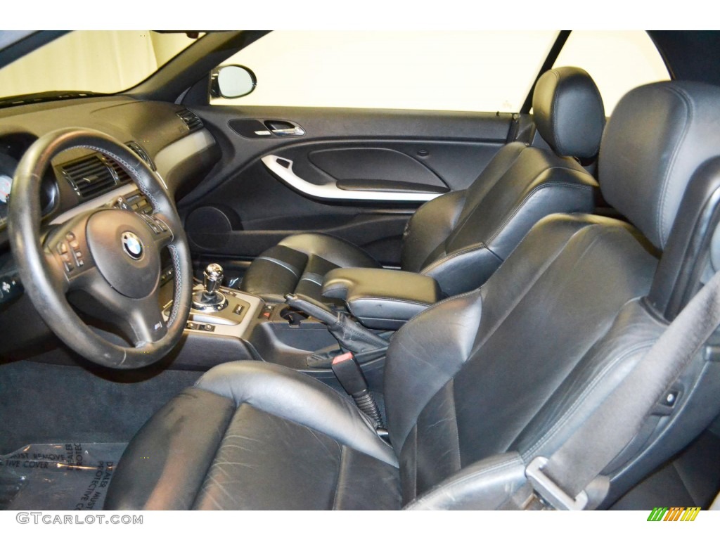 Black Interior 2004 BMW M3 Convertible Photo #84700292