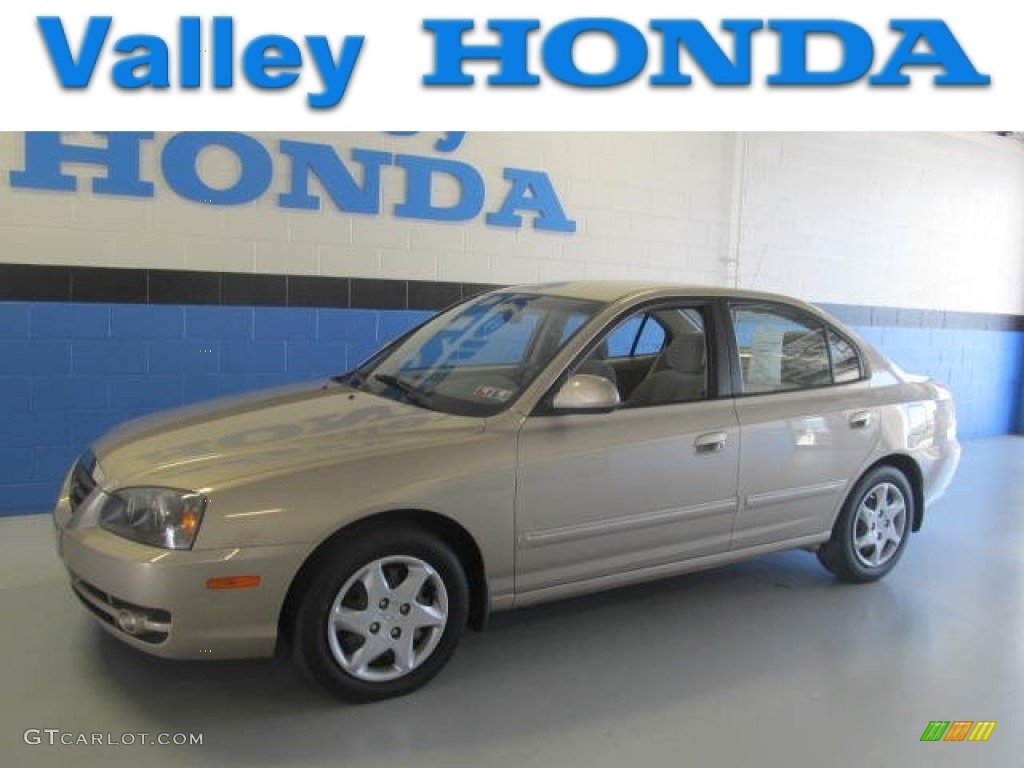 2006 Elantra GLS Sedan - Champagne Beige / Beige photo #1