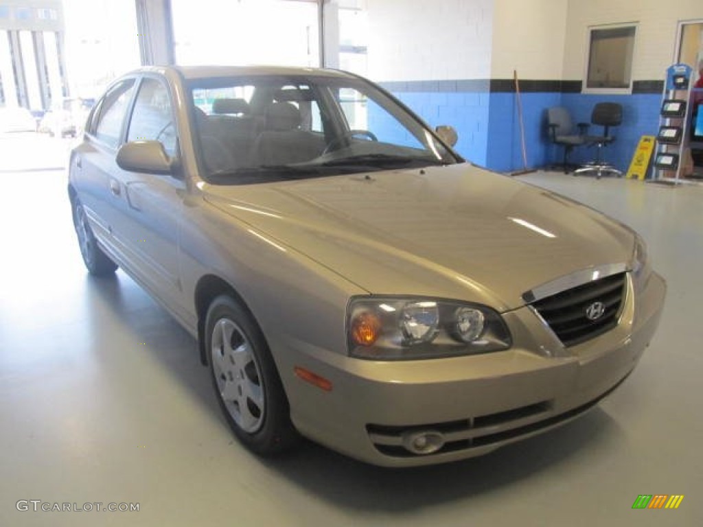 2006 Elantra GLS Sedan - Champagne Beige / Beige photo #6