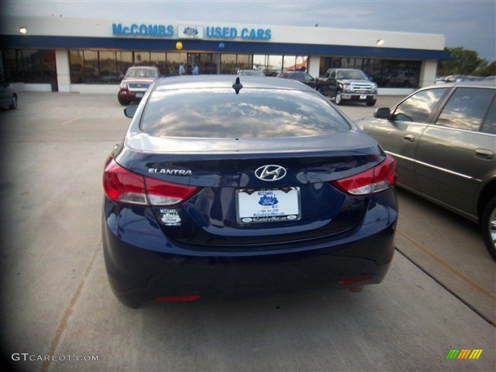 2012 Elantra GLS - Indigo Night Blue / Gray photo #8