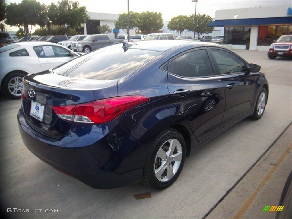 2012 Elantra GLS - Indigo Night Blue / Gray photo #11