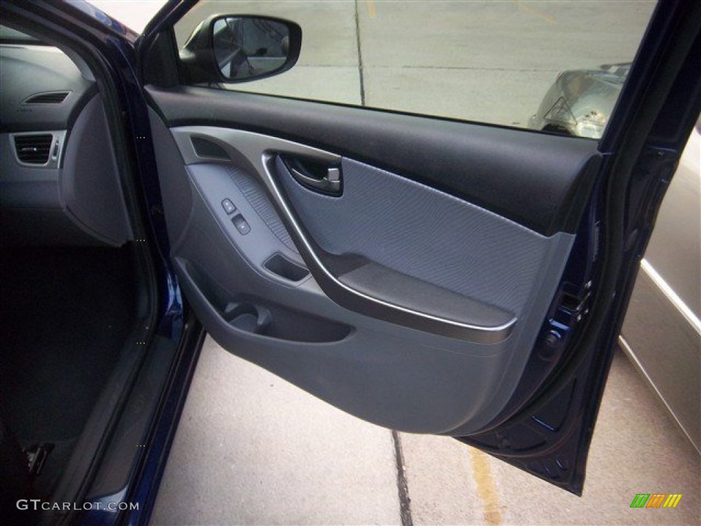 2012 Elantra GLS - Indigo Night Blue / Gray photo #15