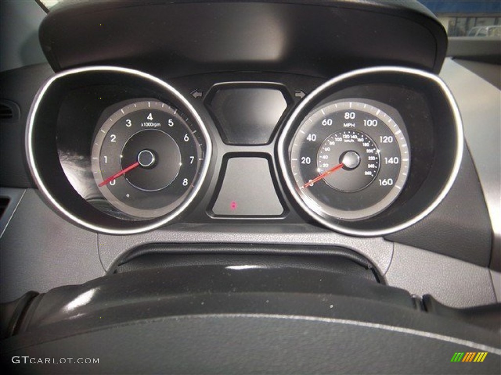 2012 Elantra GLS - Indigo Night Blue / Gray photo #20