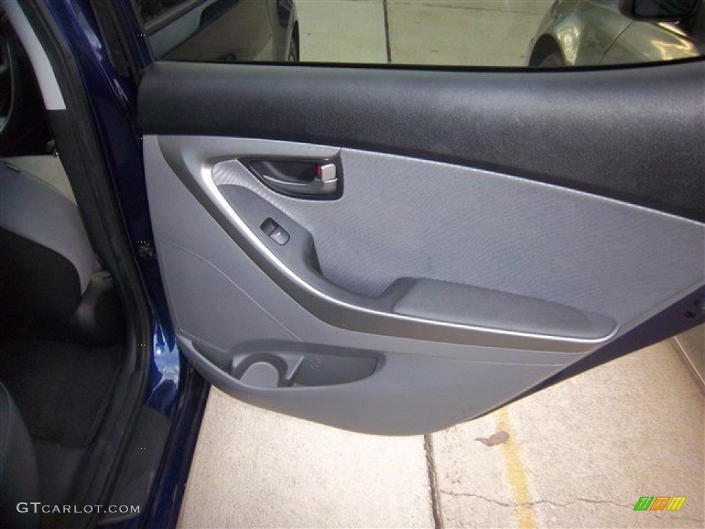 2012 Elantra GLS - Indigo Night Blue / Gray photo #33