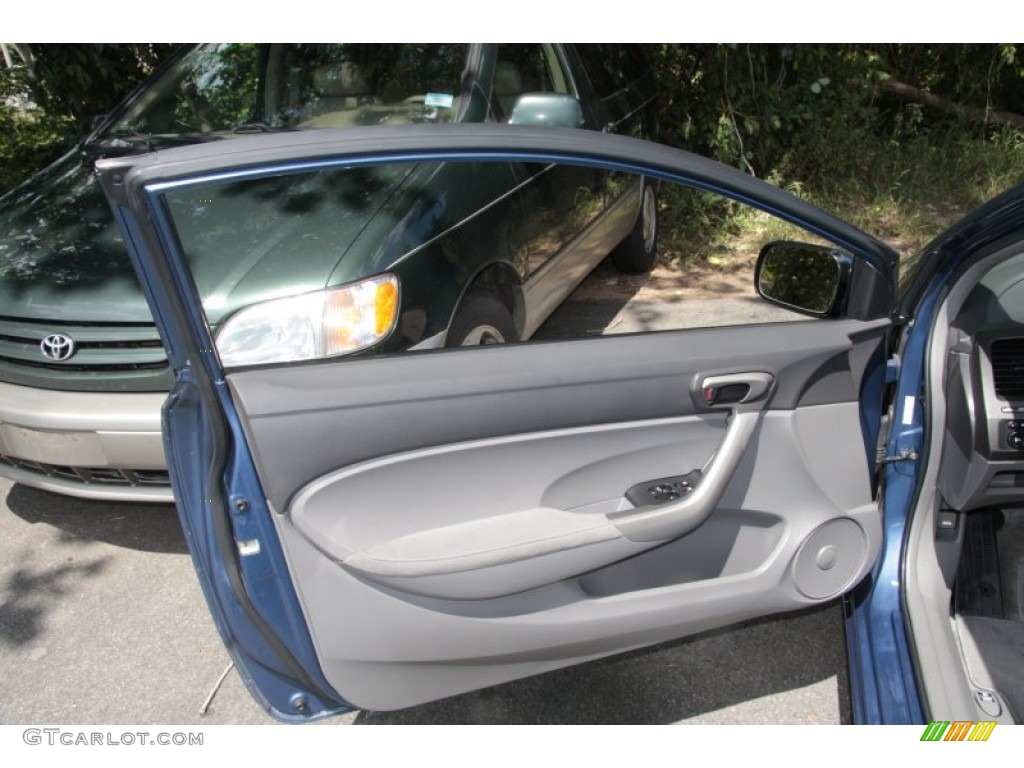 2007 Civic EX Coupe - Atomic Blue Metallic / Gray photo #17